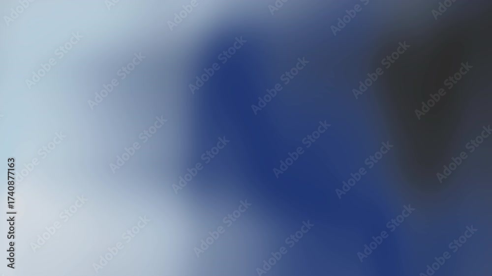 Abstract blurry gradient with shades of blue and hints of black ...