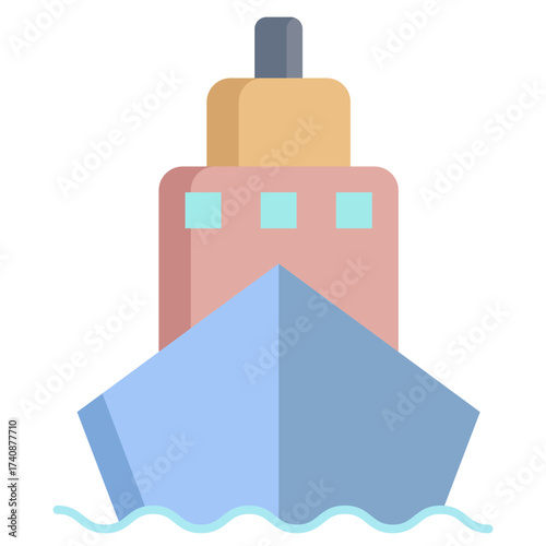 ship flat icon design