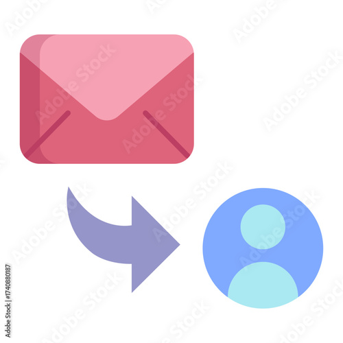 email send user flat icon design Free Download email send user flat icon design - GFXLoad