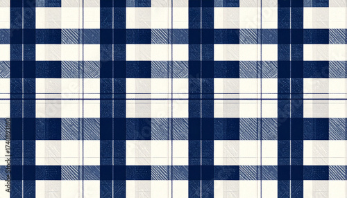 Seamless pattern of minimal navy and white color palette