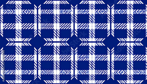 Seamless pattern of minimal navy and white color palette