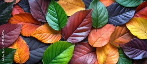 Wallpaper Mural Vibrant Autumn Leaves Collection Diverse Colors Torontodigital.ca