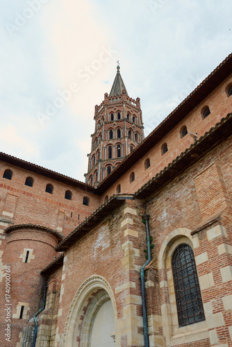 Wallpaper Mural Saint-sernin basilica bell tower rising toulouse sky Torontodigital.ca