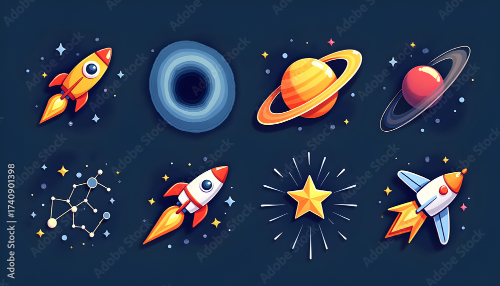 Fototapeta premium Cosmic Space And Universe Exploration