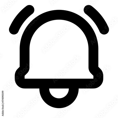 Notification bell icon. Bell icon for new notification, incoming message, reminder and alert. Bell symbol for subscribe on channel and for social media reminder. Vector