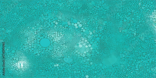Blue abstract texture background of clear water drops and bubbles pattern