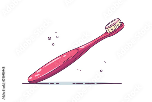 plastic toothbrush health oral isolated