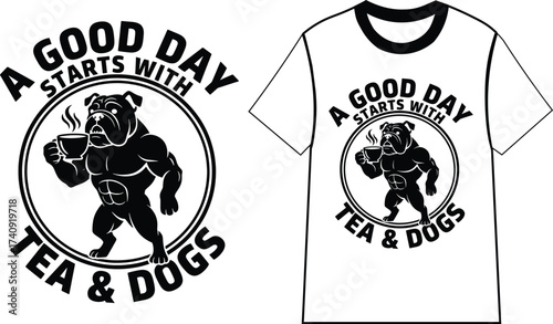Funny and Cute Dog Lover T-shirt Design

