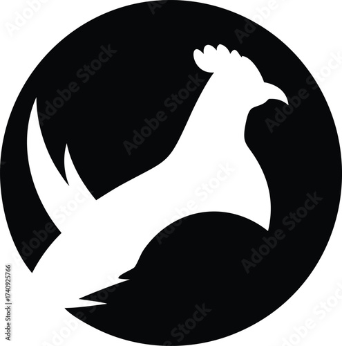 Wild Bird Sage Grouse Silhouette