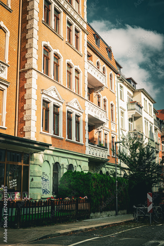 Naklejka premium einen schönen Stadt im Herbst