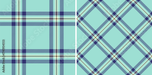 Check tartan pattern of plaid background vector with a seamless textile fabric texture. Set in retro colors for stylish poncho outfits.
