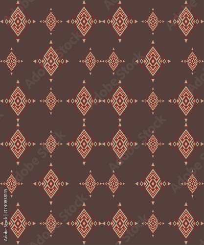 Vintage thai-laos silk fabric pattern-seamless Asian textile design 
Elegant Thai-Laos inspired silk fabric pattern with intricate traditional motifs. 