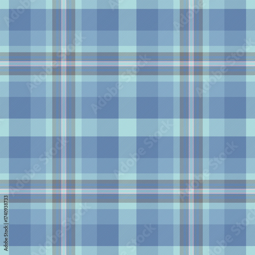 Classic blue tartan pattern background. Timeless plaid design, ideal for fashion, textiles, and graphic projects. Versatile backdrop with a clean, calming feel.