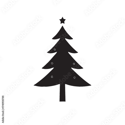 christmas tree vector illustration