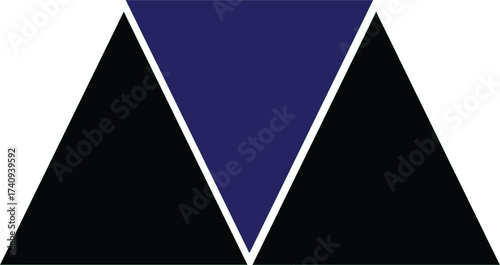 Abstract geometric composition with vibrant color palette
