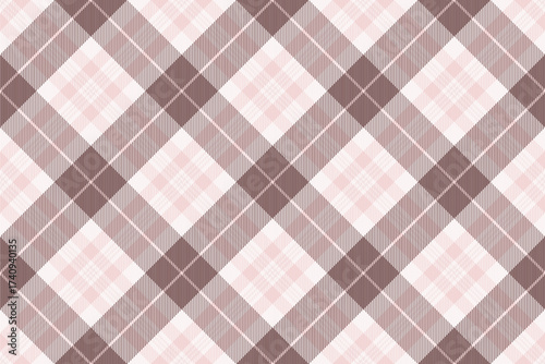 Majestic pattern tartan texture, back to school seamless vector textile. Hipster check background fabric plaid in pastel and light colors.