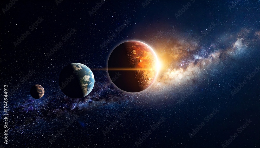 Obraz premium planets space