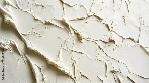 Elegant creamy white abstract background with flowing textures, perfect for minimalist design