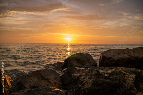 Sunset at Honeymoon Beach in Florida
