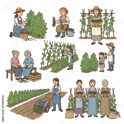 Diverse women receiving gifts with happy expressions