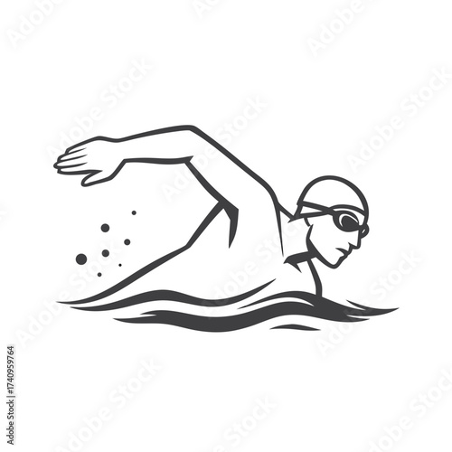 man swimmer