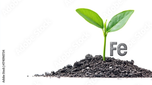 Iron Supplement for Plant Growth and Healthy Soil, Generative AI.