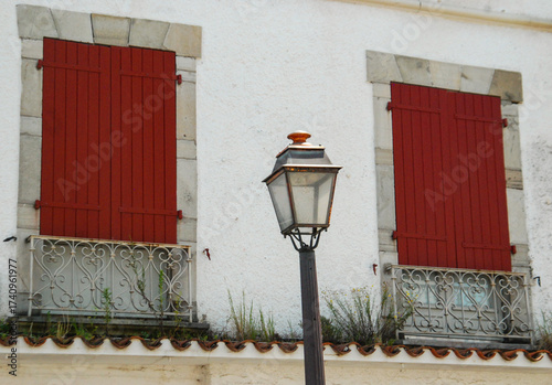 Lamp and Red shutters