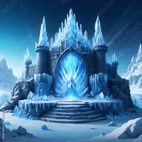 Fantasy ice castle