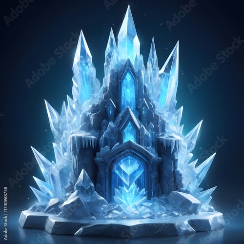 Fantasy ice castle