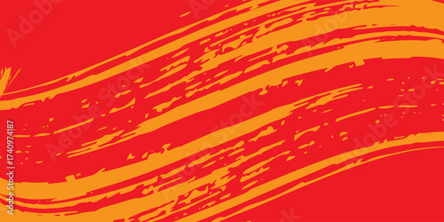 red and orange brush wrap car sticker pattern abstract banner sporty lines red and orange color combination grunge brush pattern racing design, Modern, Eps 10.