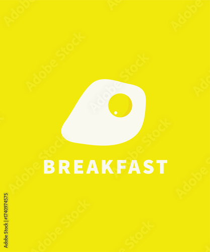 Frying eggs logo, Creative omelette illustration logo design, breakfast logo inspiration, restaurant logo design vector