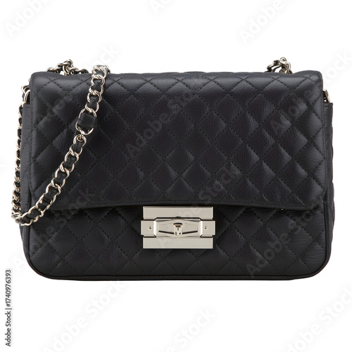 Classic Black Designer Shoulder Bag – Stylish Quilted Fashion Purse