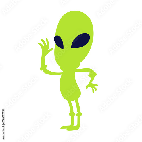 green alien illustration vector
