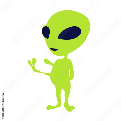 green alien illustration vector
