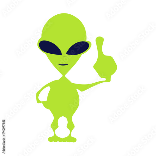 green alien illustration vector

