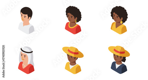 Diverse isometric avatars: stylish representation of global fashion trends