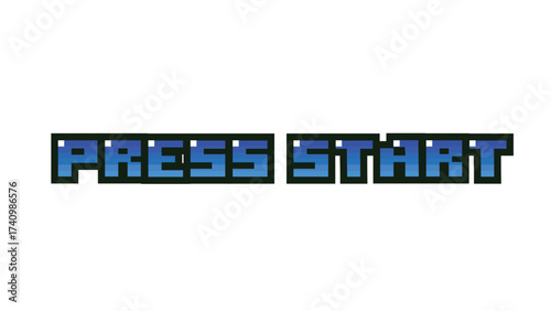 Press start blue text message screen.
