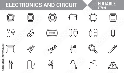 Linear technology circuit symbols including transistors, plugs, and connectors