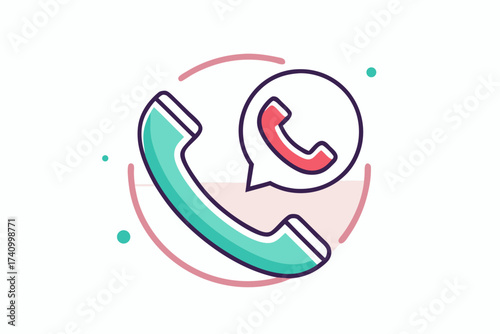 Incoming Call Icon With Handset Soft Arrow Symbol
