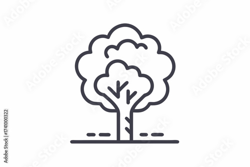 Tree absorbing smoke lines symbolizing natural AI