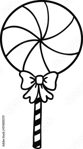 illustration halloween candy hand drawn outline concept