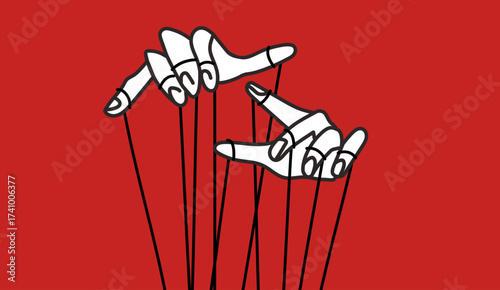 Manipulation string manipulate emotions externally illustration