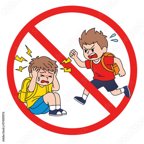 Stop Bullying A Clear Visual Representation of Confrontational Behavior and the Negative Impact of Bullying on Children