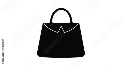 Elegant black handbag with subtle embellishments for fashionable women stylish accessory