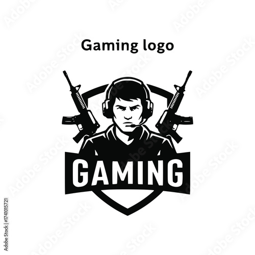 Game logo vector illustration design