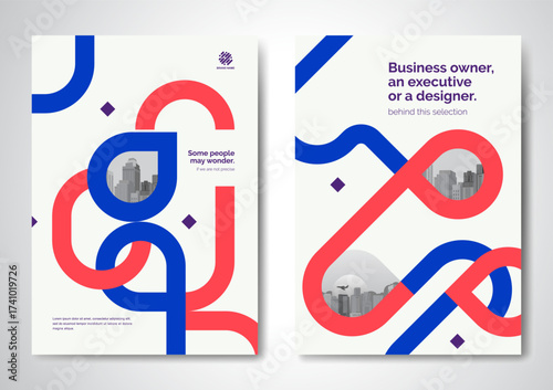 Template vector design for Brochure, AnnualReport, Magazine, Poster, Corporate Presentation, Portfolio, Flyer, infographic, layout modern size A4, Front and back, Easy to use and edit.