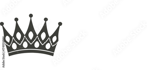 Crown Vector illustration Silhouette