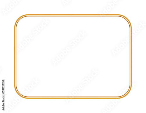 Wallpaper Mural Golden realistic rectangle 3d frames. Vintage luxury 3d picture frame, realistic object mockup for photo frame, ornamental border. Vector illustration for certificate, various design Torontodigital.ca