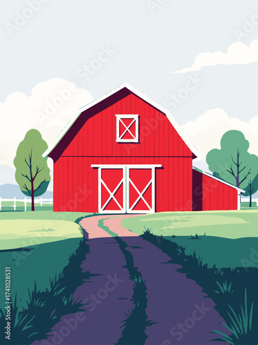 red barn
