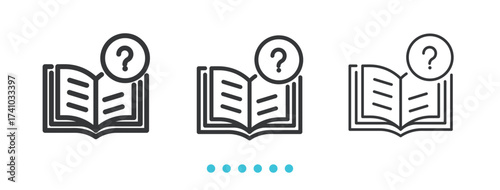 Books Cart Icon. Thin line icon vector